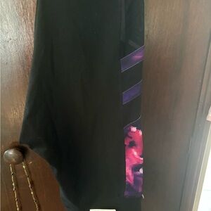 Champion Asymmetrical Logan active wear tights in Black and Purple